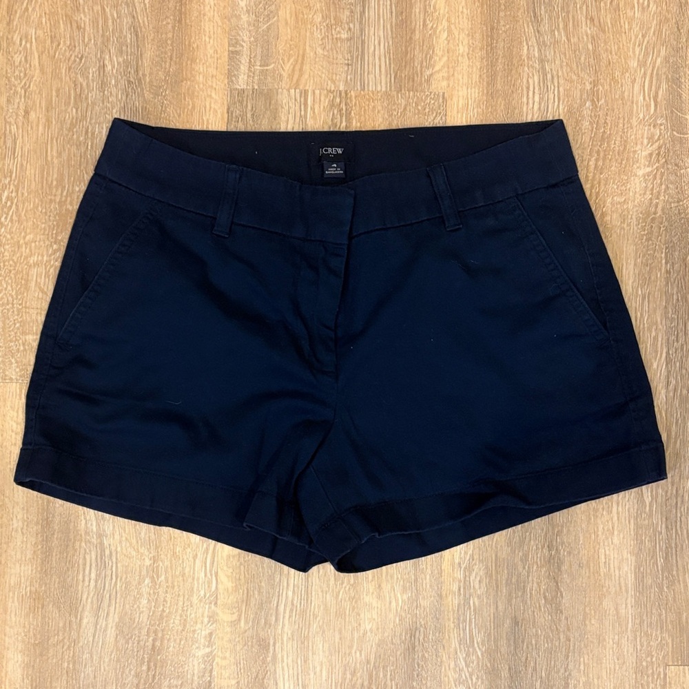 J. Crew Women's Heritage Chino 3” Navy Shorts - Size 4